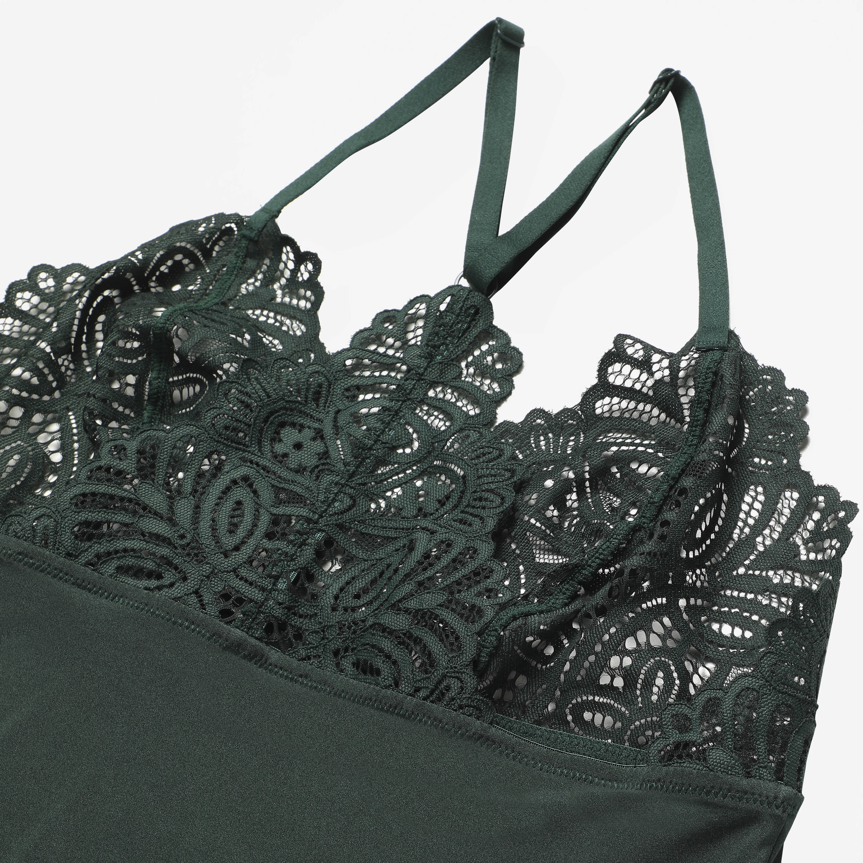 Ls Lingerie Lace Detail Nightdress