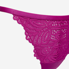 Ls Lingerie Lace Detail Thong