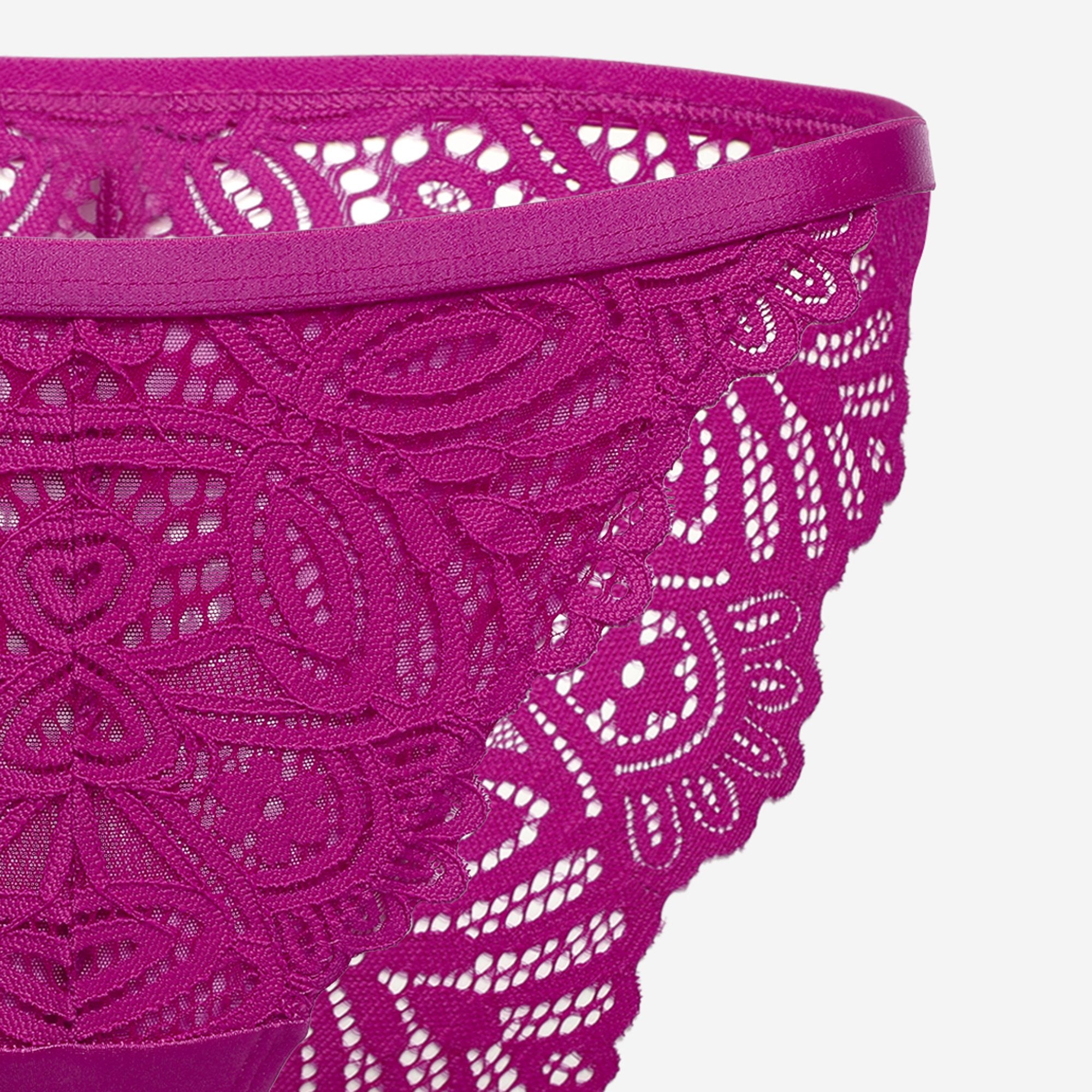 Ls Lingerie Lace Detail Thong