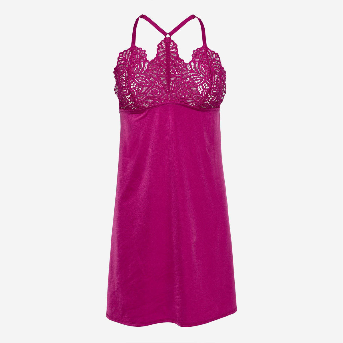 Ls Lingerie Lace Detail Nightdress