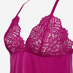 Ls Lingerie Lace Detail Nightdress