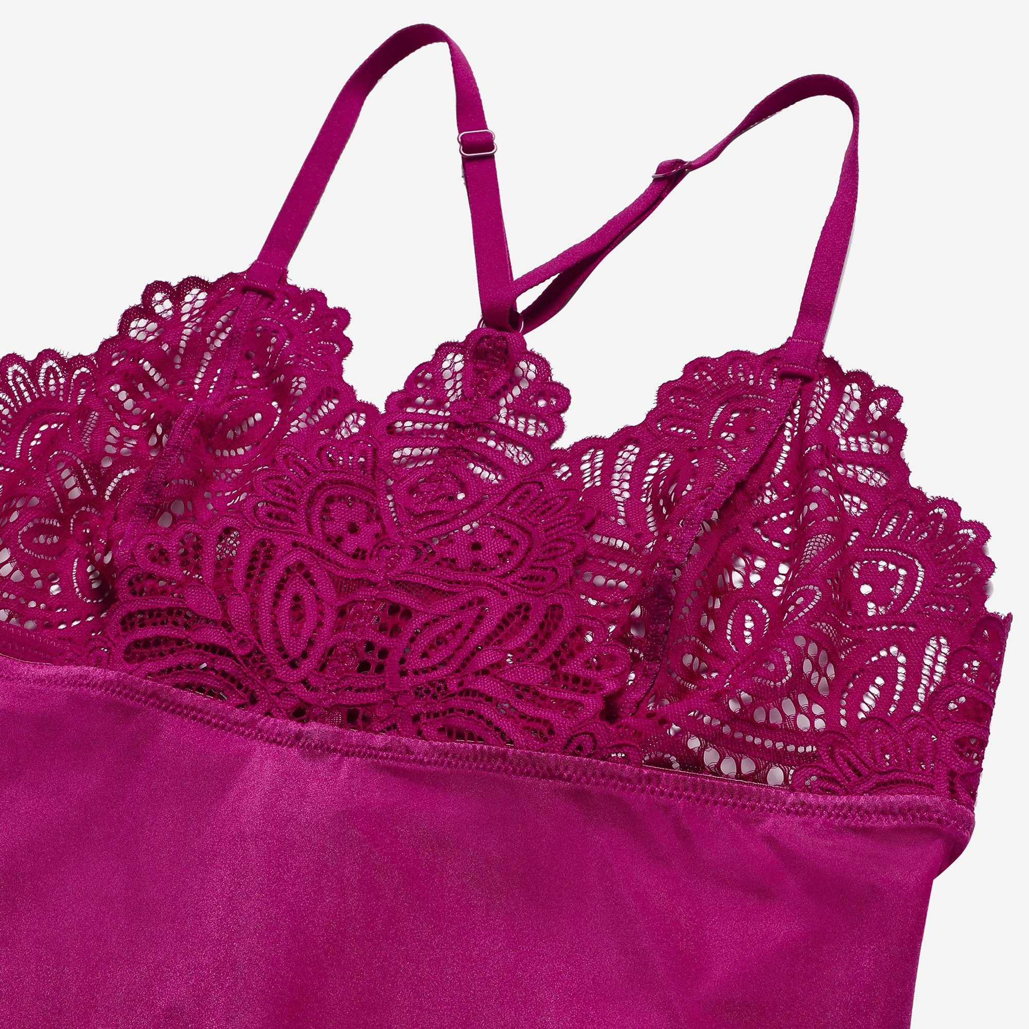Ls Lingerie Lace Detail Nightdress