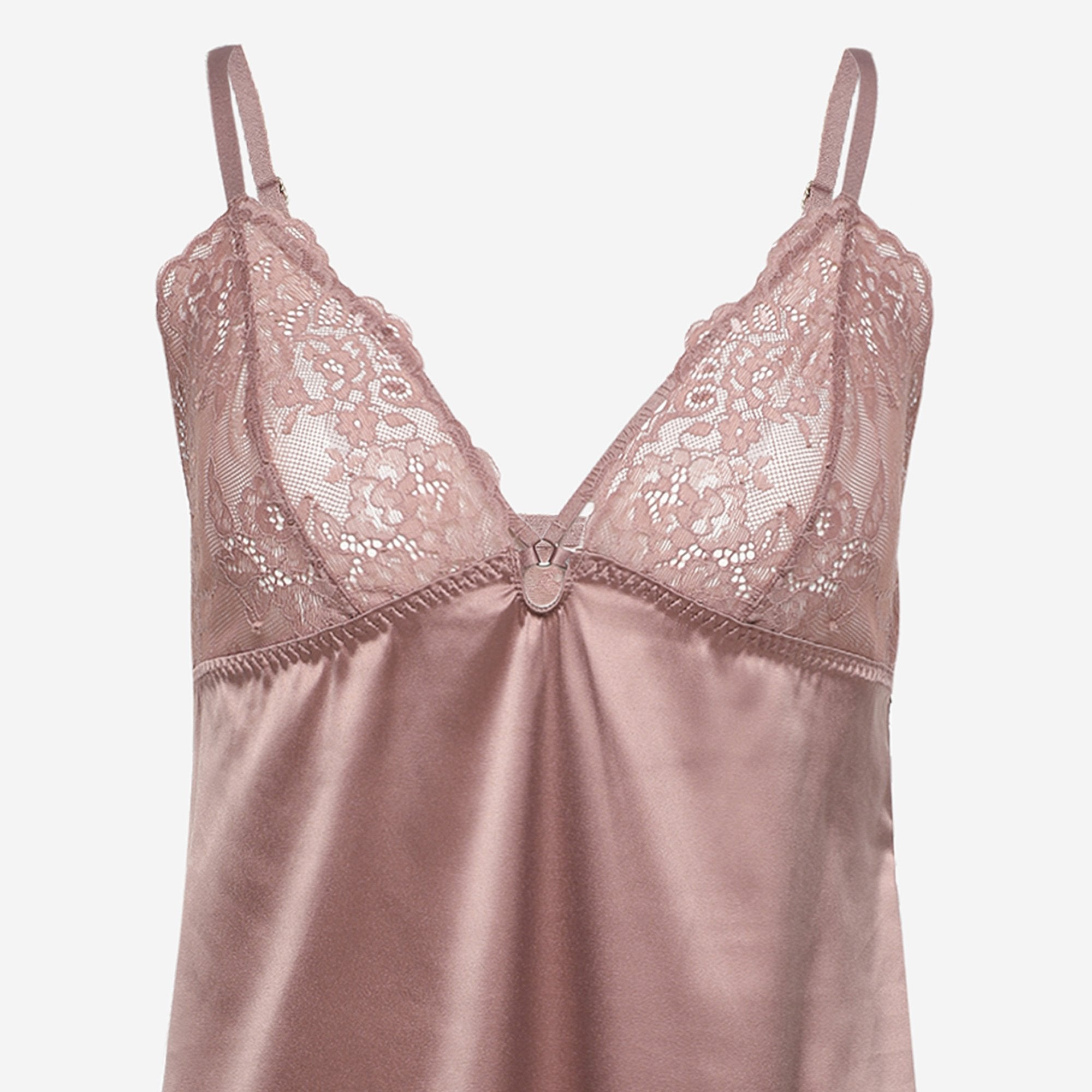 Ls Lingerie Lace Detail Chemise
