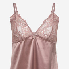 Ls Lingerie Lace Detail Chemise