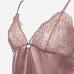 Ls Lingerie Lace Detail Chemise