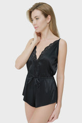 Isla & Evie Sexy Sleep Onesie-Short Lingerie M-LSI / No