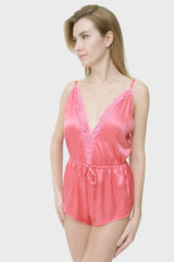 Isla & Evie Sexy Sleep Onesie-Short Lingerie M-LSI / No