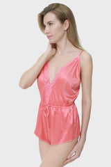 Isla & Evie Sexy Sleep Onesie-Short Lingerie M-LSI / No