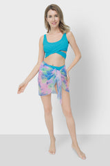 Isla & Evie Front Twist Band Crop Bikini Top