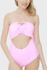 Isla & Evie Ruched Detail Cutout Swimsuit