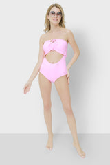 Isla & Evie Ruched Detail Cutout Swimsuit