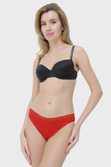 Ls Lingerie Sleigh My Name Lace Trim Bikini Brief