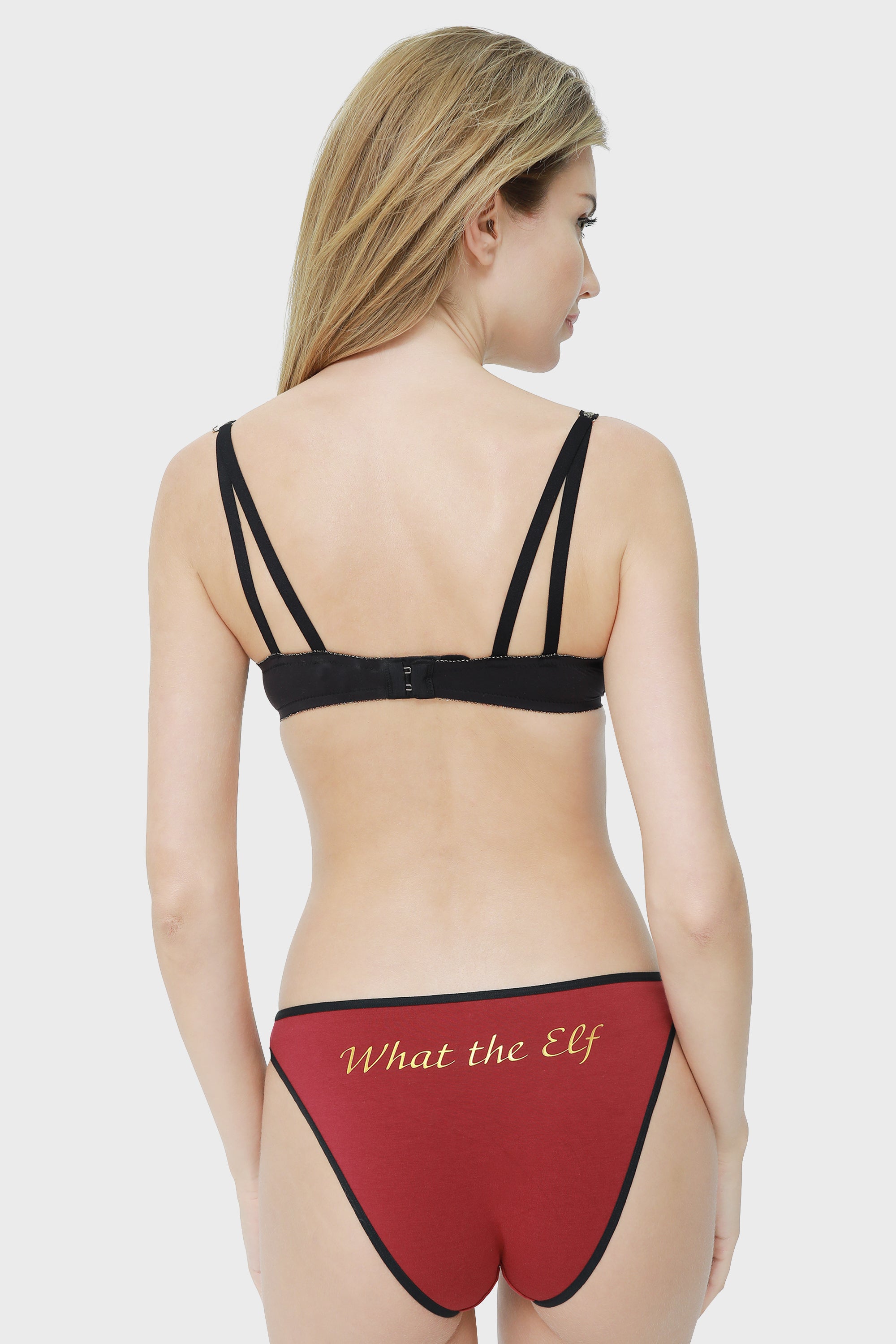 Ls Lingerie Contrast Trim Bikini Brief