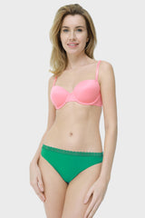 Ls Lingerie Sleigh My Name Lace Trim Bikini Brief