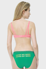 Ls Lingerie Sleigh My Name Lace Trim Bikini Brief
