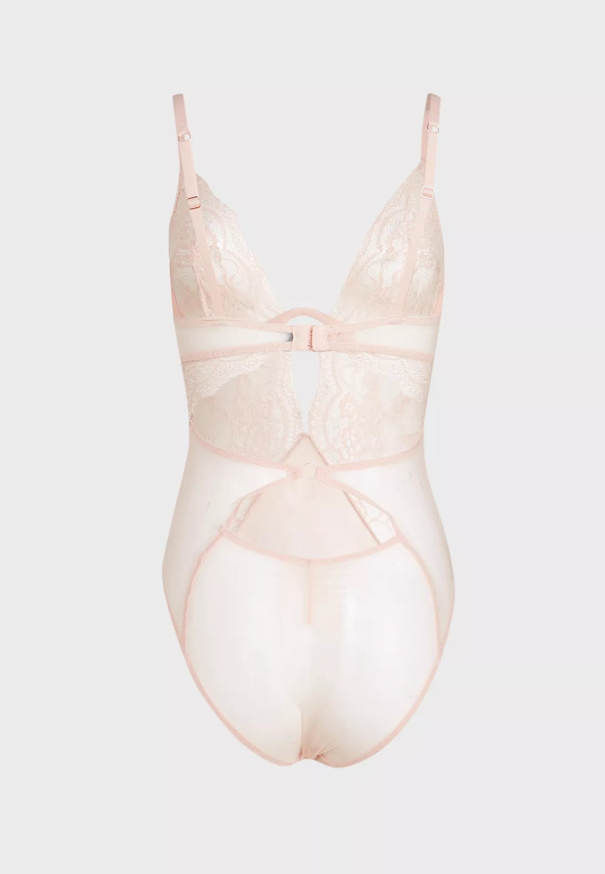 Ls Lingerie Lace Detail Bodysuit