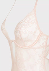Ls Lingerie Lace Detail Bodysuit