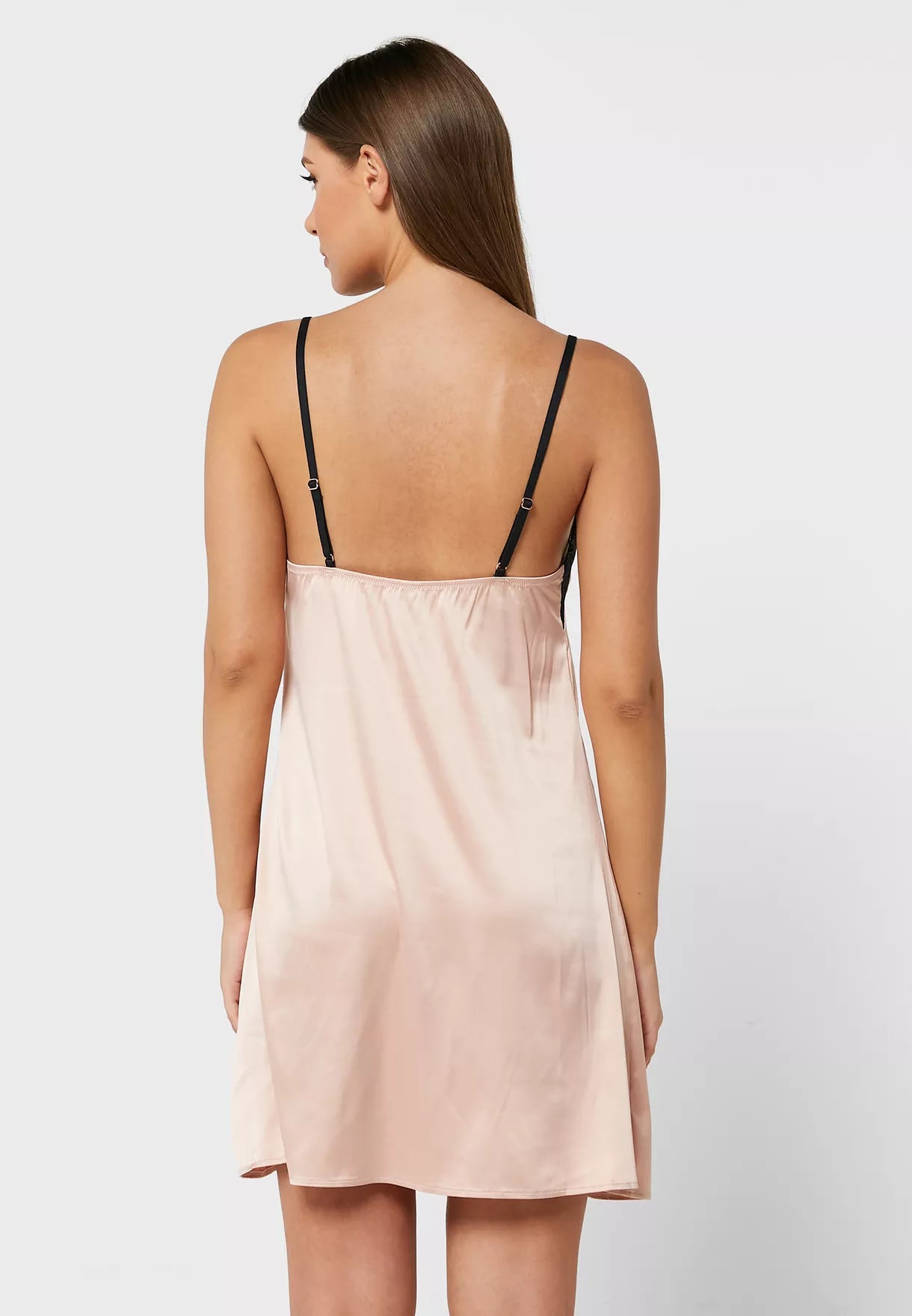 Ls Lingerie Strappy Side Slit Nightdress