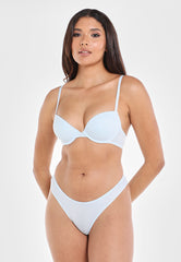 Ls Lingerie Cotton Rib High Leg Cheeky Brief
