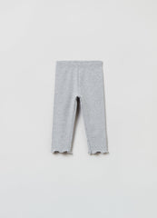 Ovs Baby Girl Frill Edged Ribbed Legings