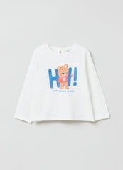 Ovs Long-Sleeved T-Shirt With Teddy Bear Print