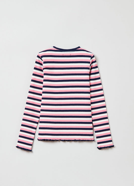 Ovs Long-Sleeved T-Shirt With Stripes