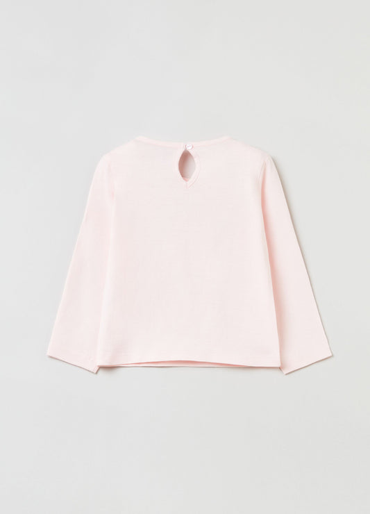 Ovs T-Shirt With Long Sleeves And Rabbit Print