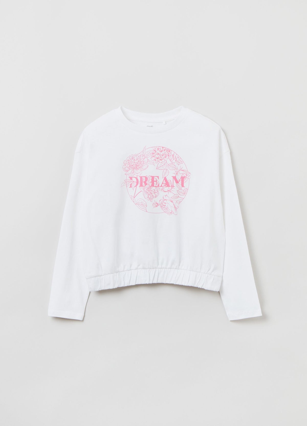 OVS Long-Sleeved T-Shirt With Flowers Print