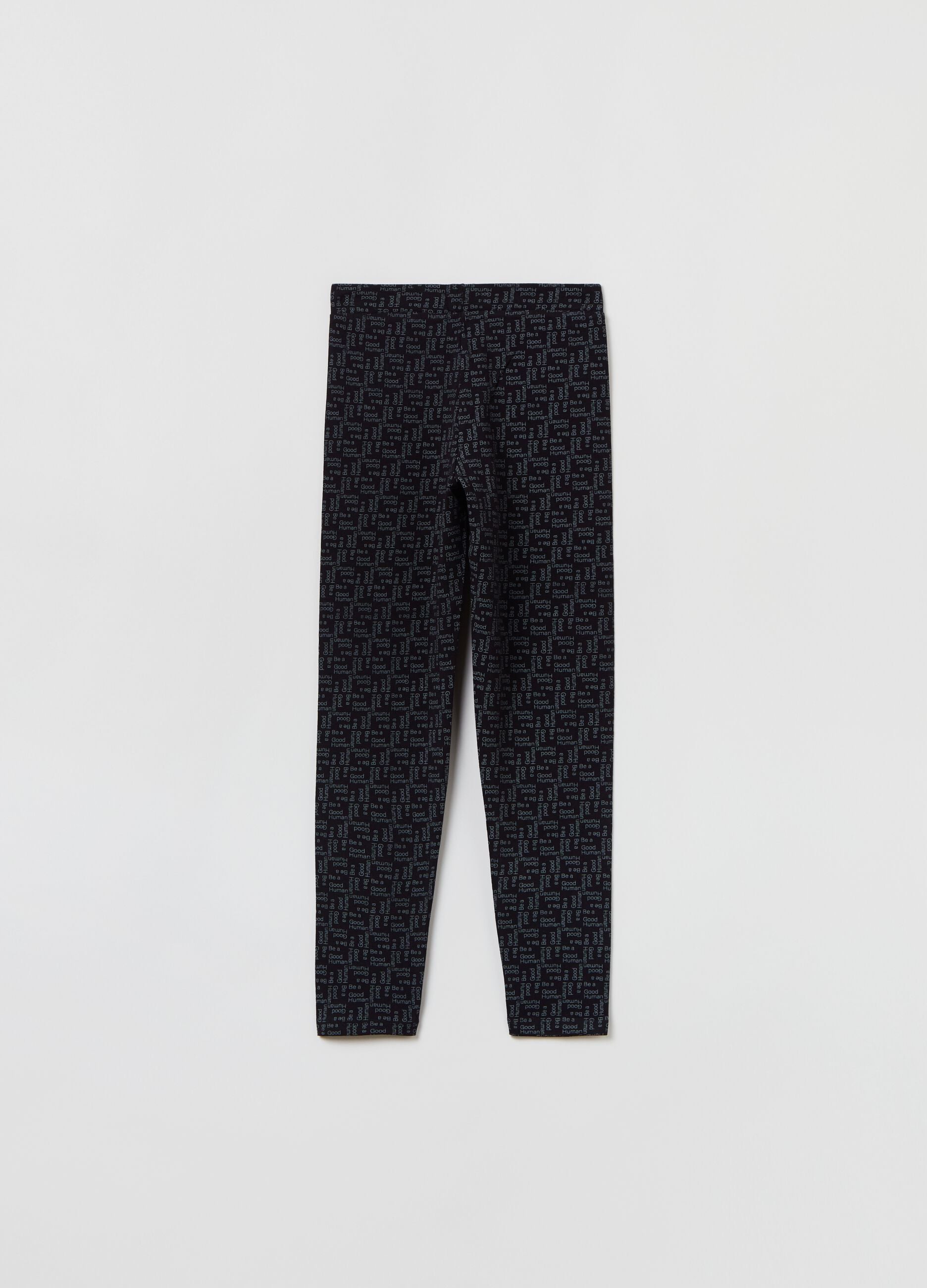 Ovs Leggings With Printed Lettering