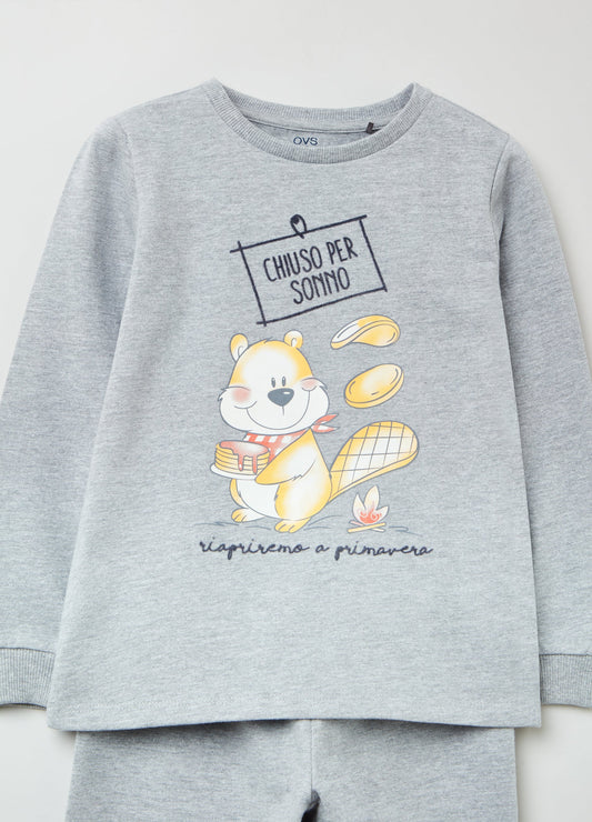Ovs Girls Cartoon Print Pyjama Set