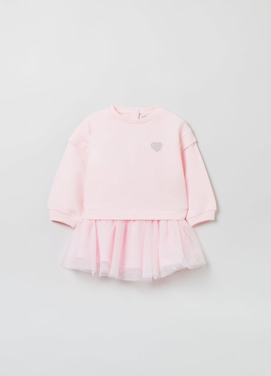 Ovs Girls Dress With Diamantã©S And Tulle Skirt