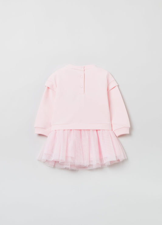 Ovs Girls Dress With Diamantã©S And Tulle Skirt