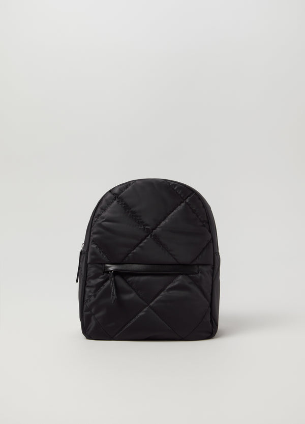 Ovs Womens Quilted Nylon Backpack