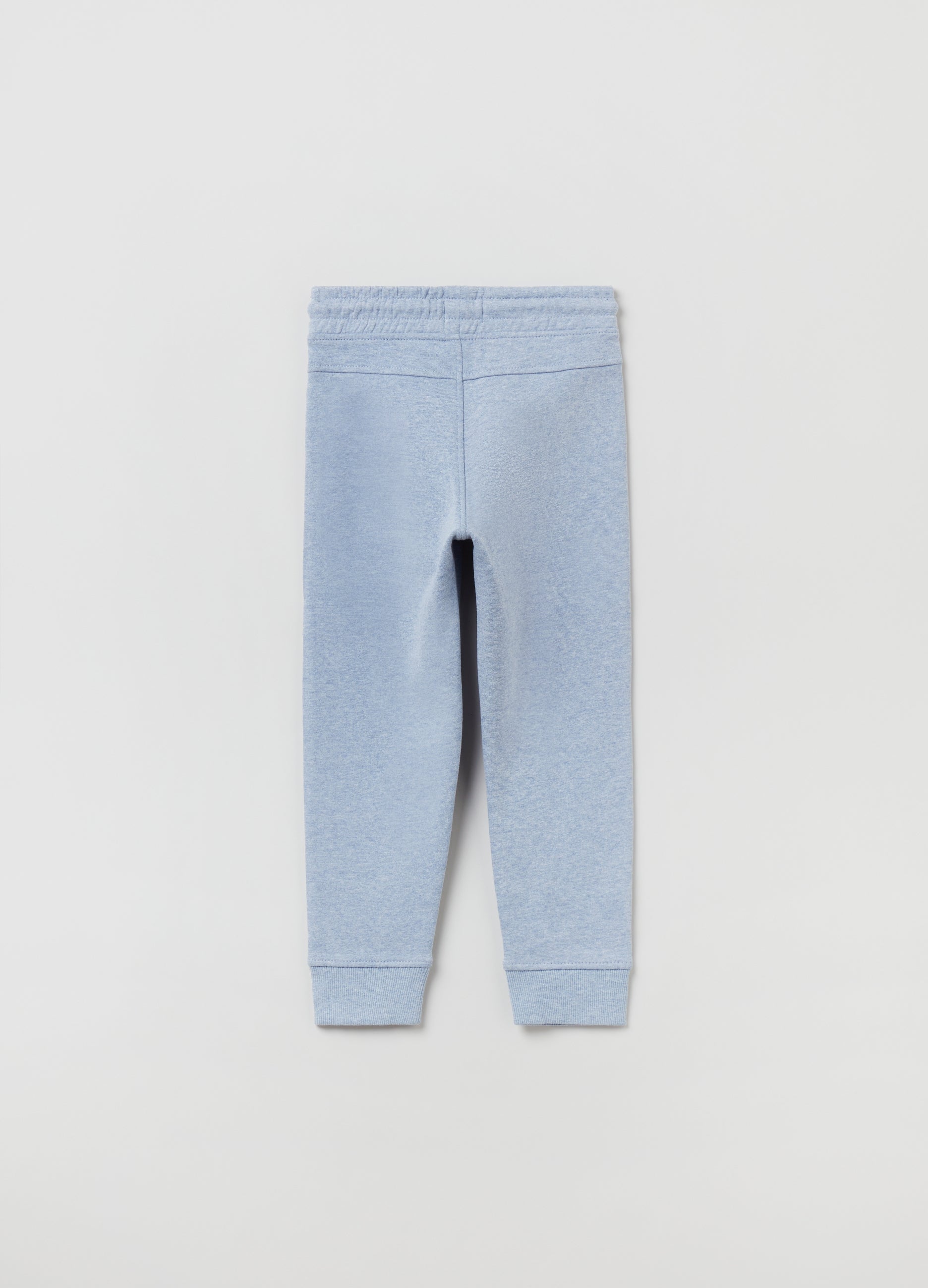 Ovs Boys Fleece Joggers With Drawstring And Print