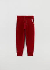 OVS Boys Fleece Joggers With Drawstring And Print