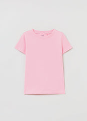 Ovs Girls Cotton T-Shirt With Crew Neck