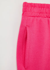 Ovs Girls Plush Joggers With Embossed Seams