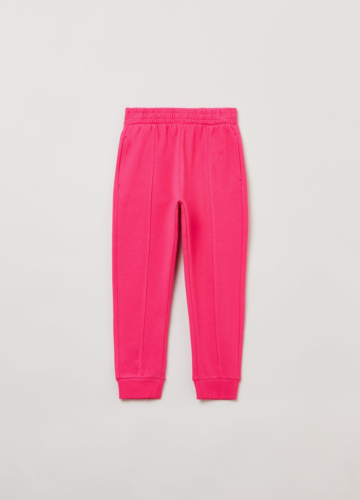 Ovs Girls Plush Joggers With Embossed Seams