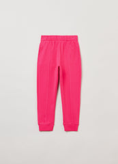 Ovs Girls Plush Joggers With Embossed Seams