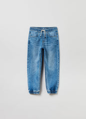 Ovs Boys Denim Joggers With Drawstring