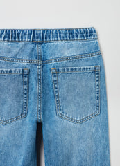 Ovs Boys Denim Joggers With Drawstring