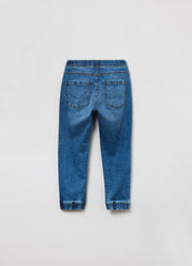 Ovs Boys Denim Joggers With Drawstring And Pockets