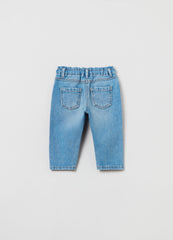 Ovs Baby Girl Baggy-Fit Jeans In Cotton