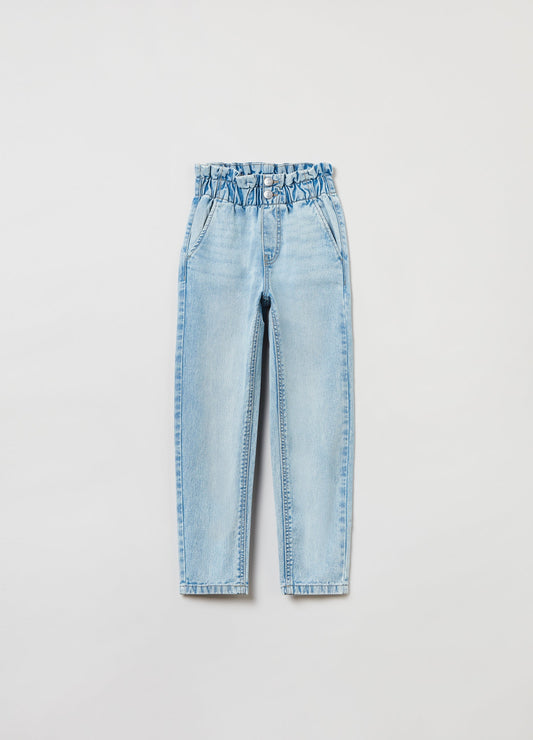 Ovs Girls Paper Bag Jeans With Pockets