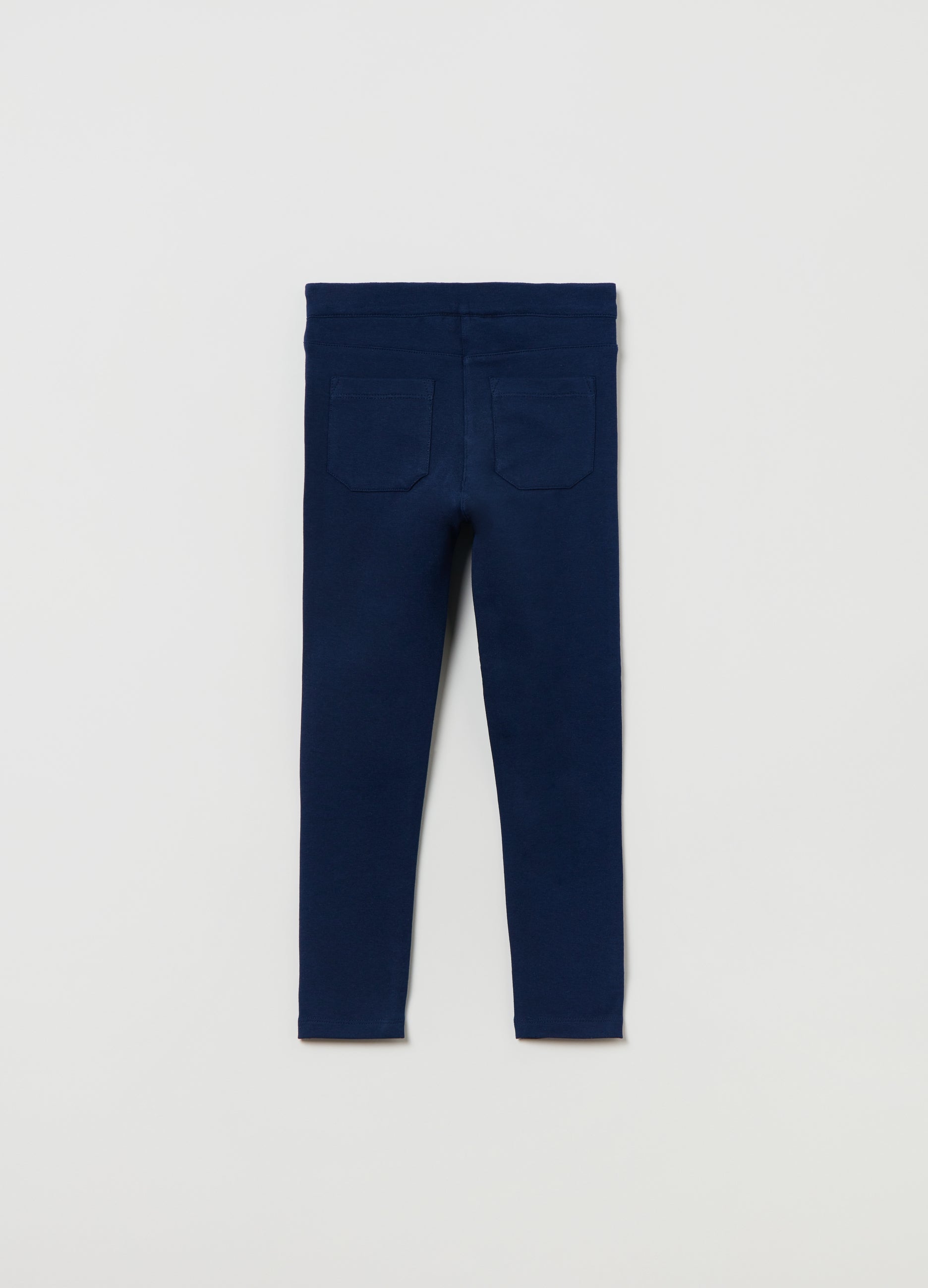 Ovs Kids Girl Solid Colour Treggings With Pockets