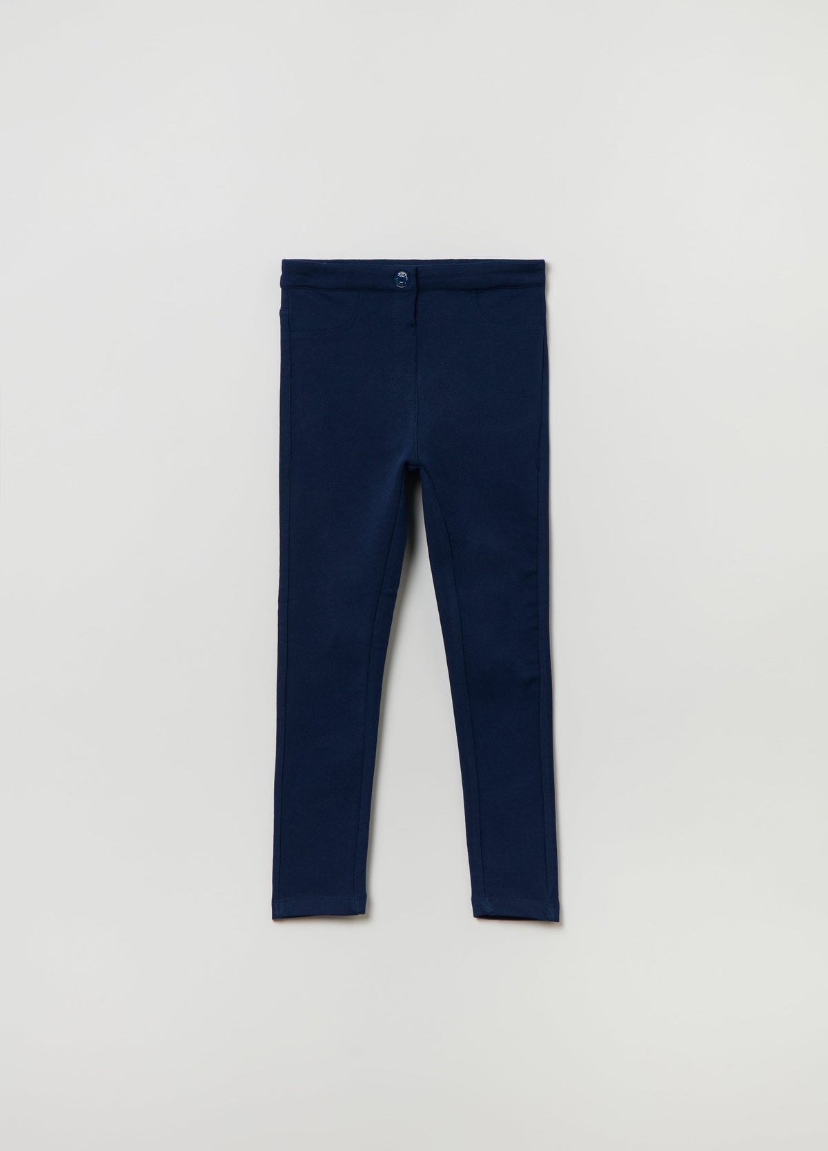 Ovs Kids Girl Solid Colour Treggings With Pockets