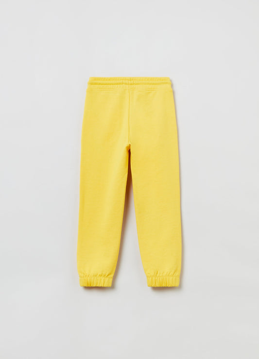 OVS Kids Boy Plush Joggers With Drawstring
