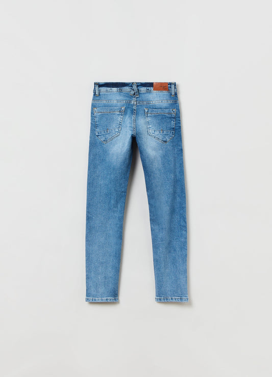 Ovs Kids Boy Slim-Fit Jeans With Five Pockets