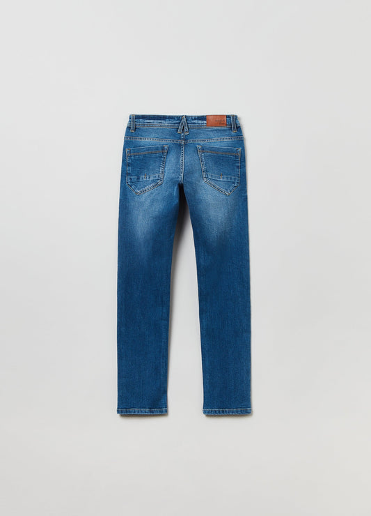 Ovs Kids Boy Slim-Fit Jeans With Five Pockets
