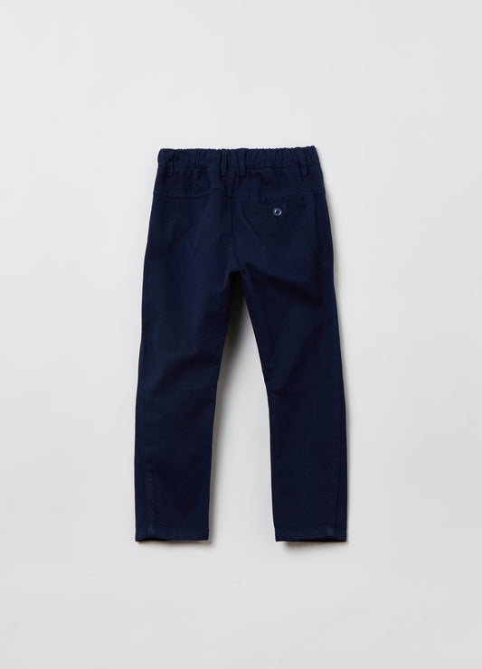 Ovs Kids Boy Cotton And Lyocell Trousers Shorts With Drawstring